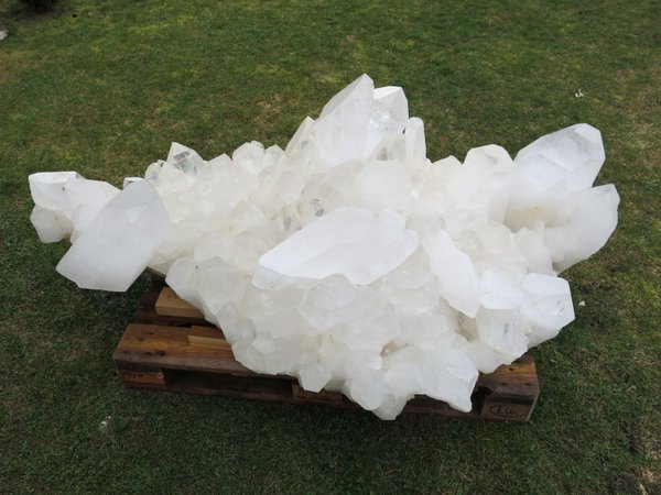 huge rock crystal group from Brazil