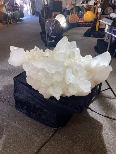 huge rock crystal group from Brazil