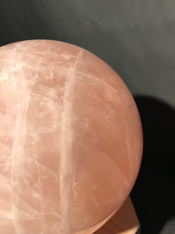 Rose quartz ball from Brazil