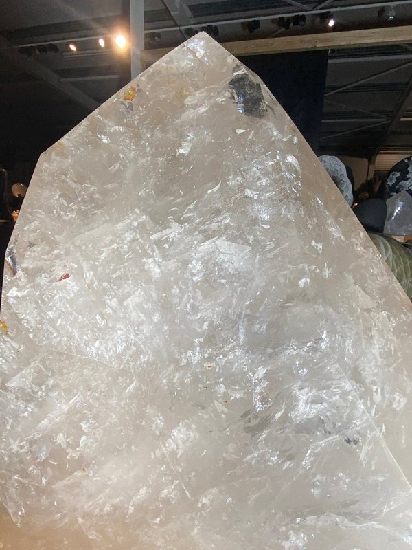 Großer Bergkristall-Erdenhüter-Kristall aus Brasilien - Doppelender