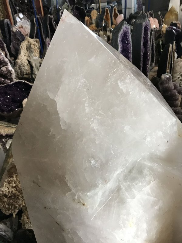 Rock crystal earth guardian crystal, twin point