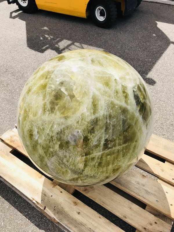 huge citrine ball from Zambia