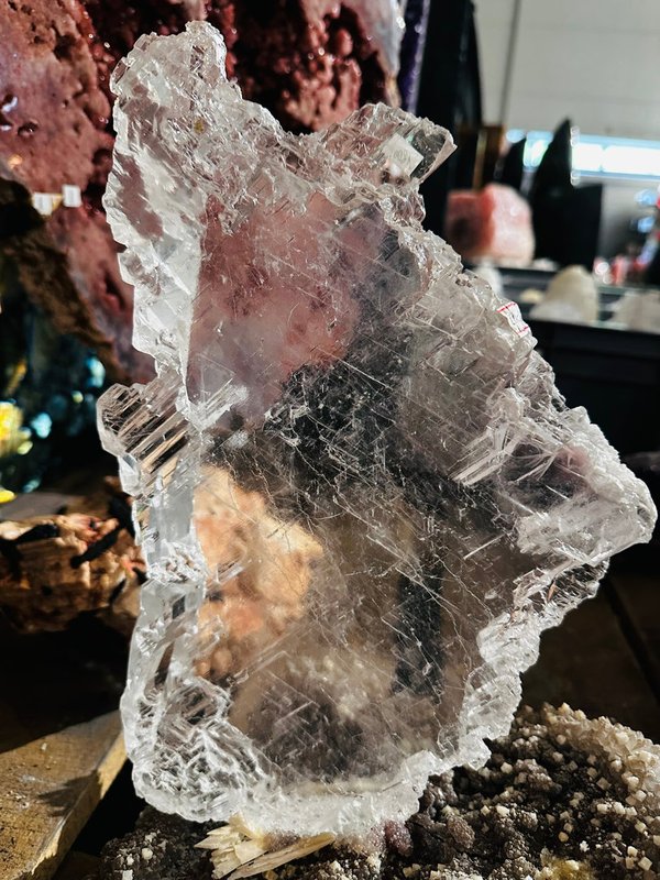 Marienglas, very clear selenite crystal from Brazil