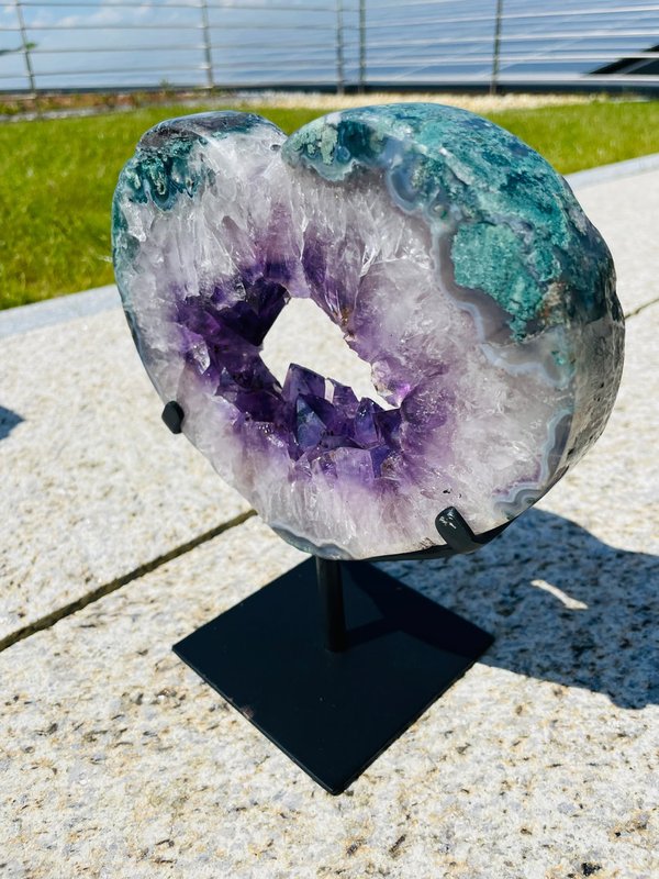 Amethyst heart, beautiful crystals of the best quality