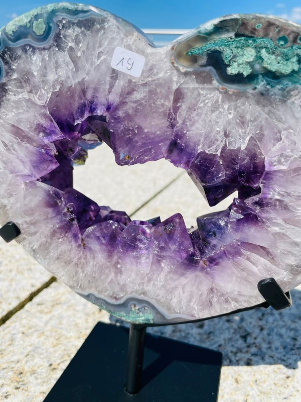 Amethyst heart, beautiful crystals of the best quality