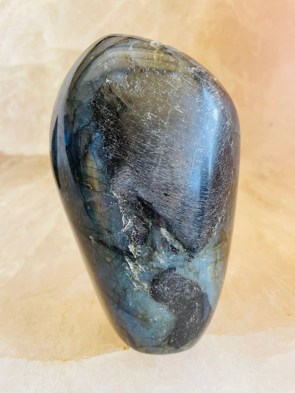 Gold-Blue Labradorite from Madagascar