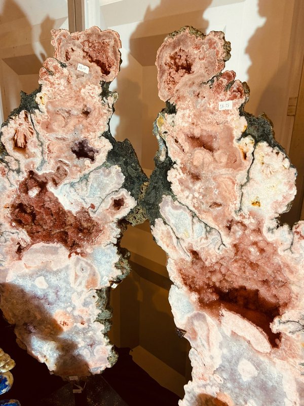Beautiful large pink amethyst pair from Uruguay